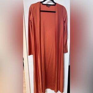 Fashion Nova Vibrant Orange Cardigan